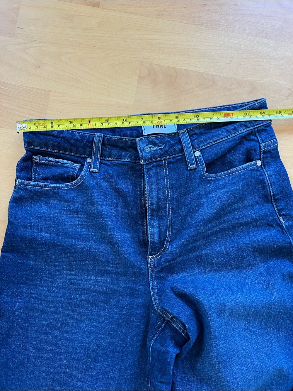 PAIGE Harper Indigo Zip-Front Jeans - Picture 5 of 7